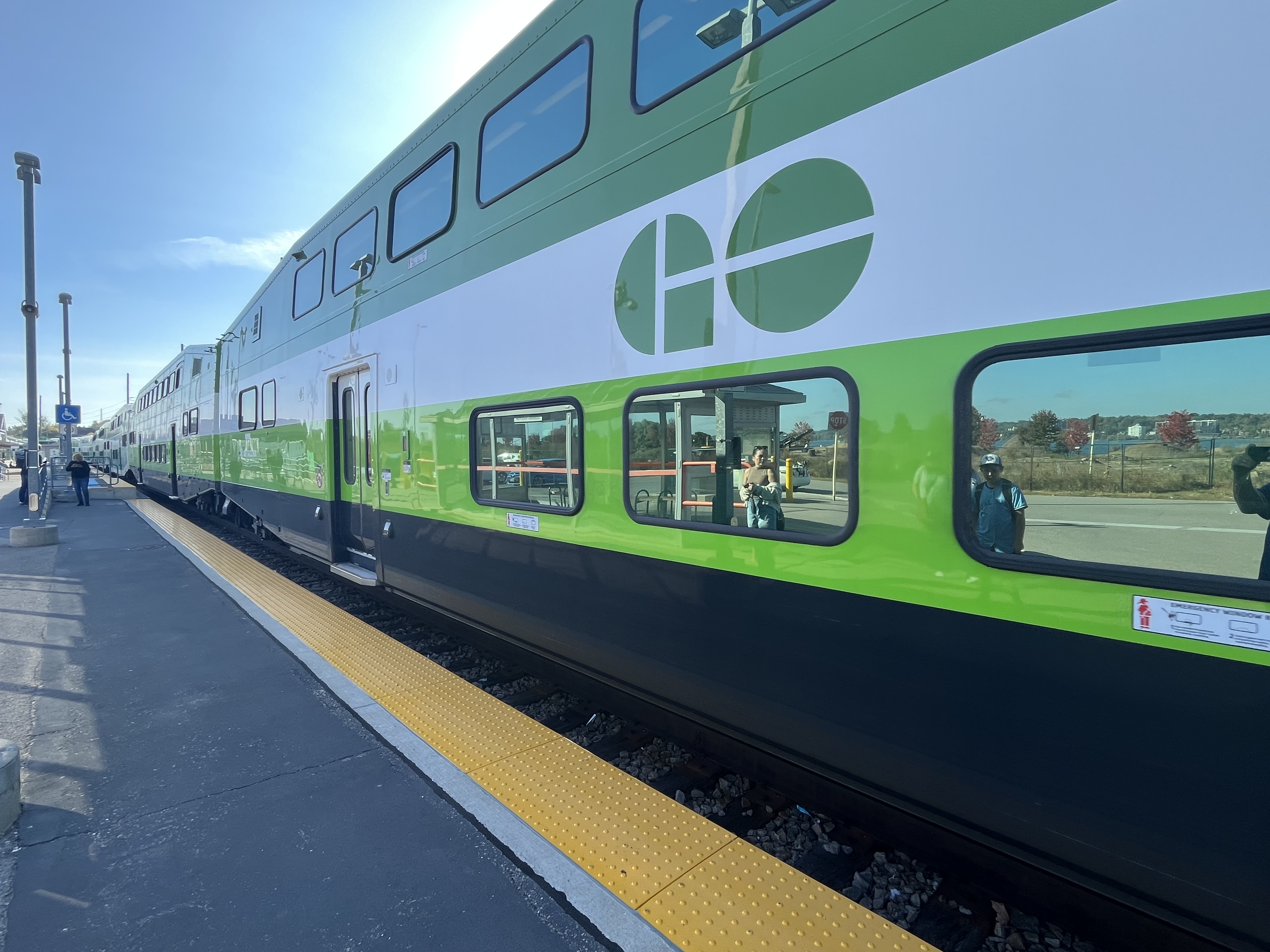 Steps to the GO train station
